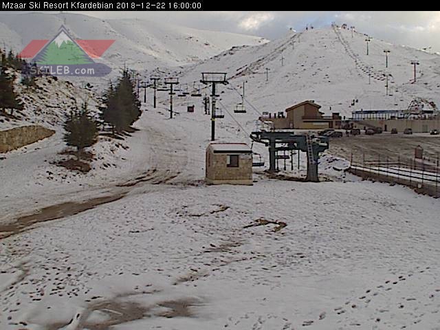 Mzaar Ski Resort Kfardebian Lebanon webcam on 12221816 by SKILEB.com